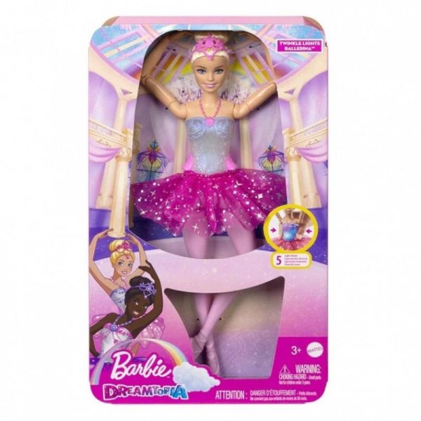 Barbie Dreamtopia Magic Lights: Κούκλα Μαγική Μπαλαρίνα #HLC25