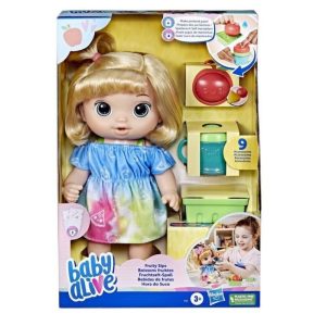 Baby Alive: Fruity Sips Apple Blonde Hair Doll - Κούκλα 30cm με Αξεσουάρ