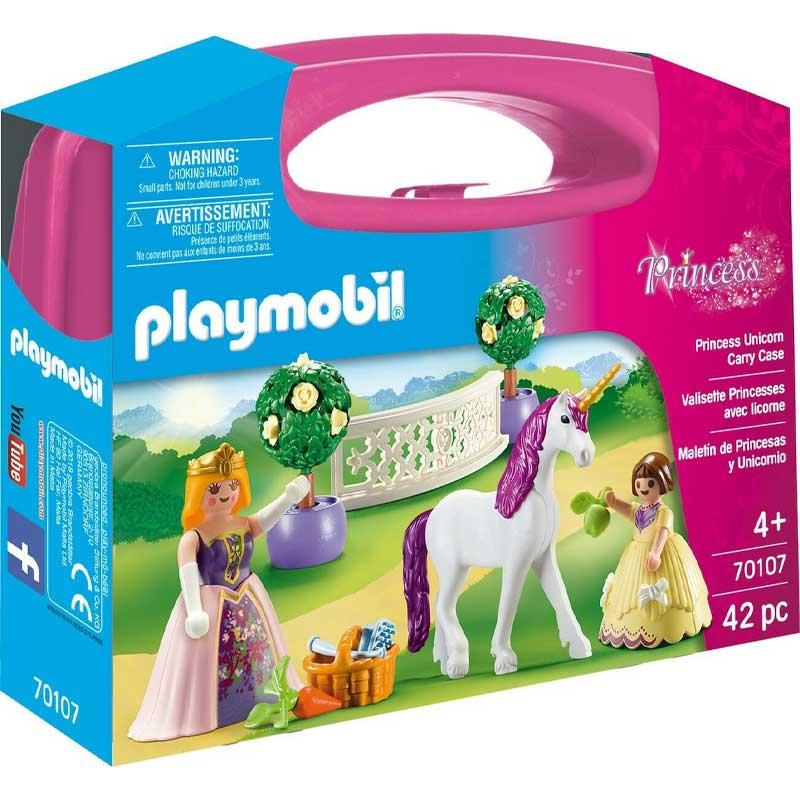 Playmobil Maxi Βαλιτσάκι 70107: Πριγκίπισσες με Μονόκερο