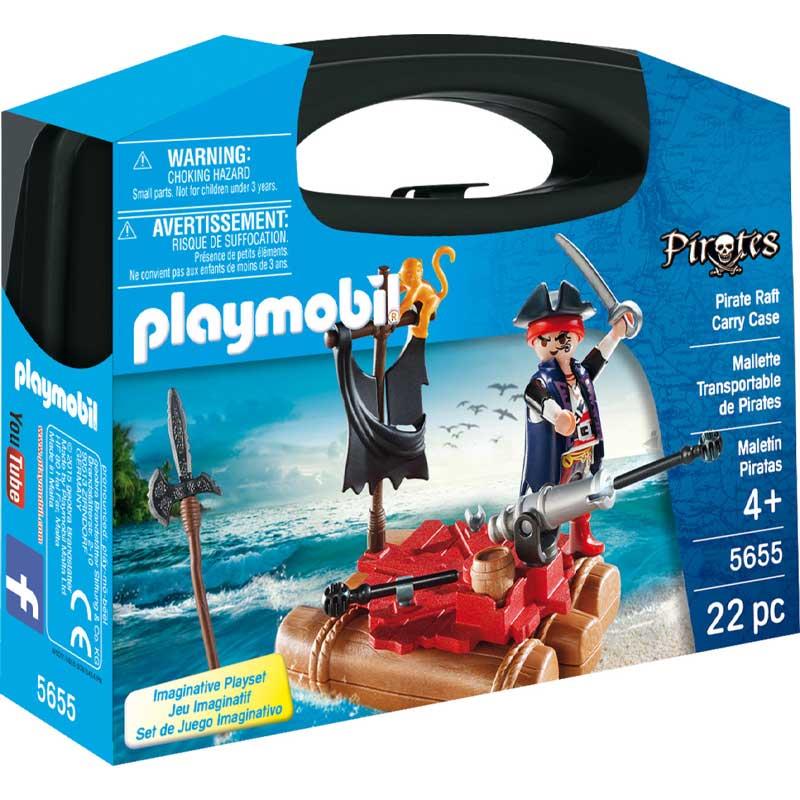 Playmobil Βαλιτσάκι Pirates 5655: Πειρατής με Σχεδία