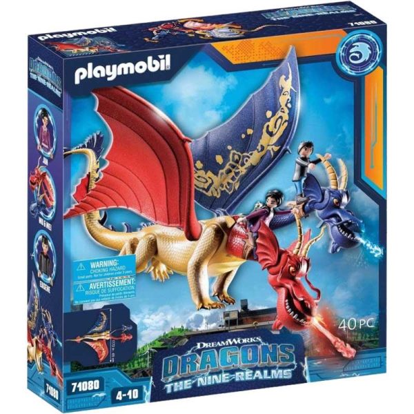 Playmobil Dragons 71080: Wu & Wei με την Jun