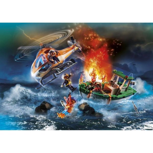 Playmobil Rescue Action 70491: Επιχείρηση Πυροσβεστικής - Διάσωση στη Θάλασσα