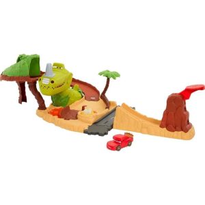 Disney Cars on the Road: Dino Playground - Πίστα με Δεινόσαυρο & Αυτοκίνητο McQueen