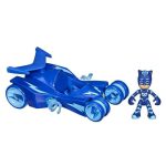 PJ Masks Deluxe Cat-Car: Φιγούρα Cat Boy & Όχημα