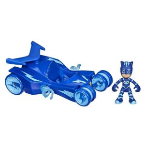 PJ Masks Deluxe Cat-Car: Φιγούρα Cat Boy & Όχημα