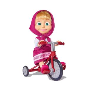 Masha and the Bear Masha Tricycle Fun - Κούκλα 12cm με Τρίκυκλο Ποδηλατάκι