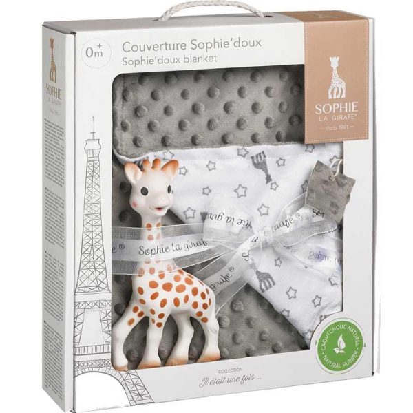 Sophie La Girafe Σετ Σόφι Kαμηλοπάρδαλη και Yπερ-απαλή Kουβερτούλα