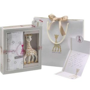 Sophie La Girafe Σετ Δώρου με τη Σόφι την Καμηλοπάρδαλη και Μουσελίνα
