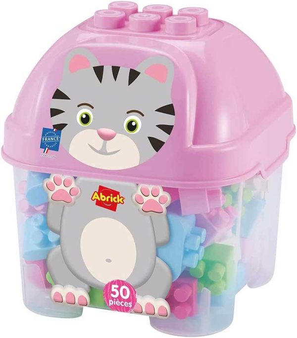 Ecoiffier Abrick Kitty - Τουβλάκια 50τεμ.