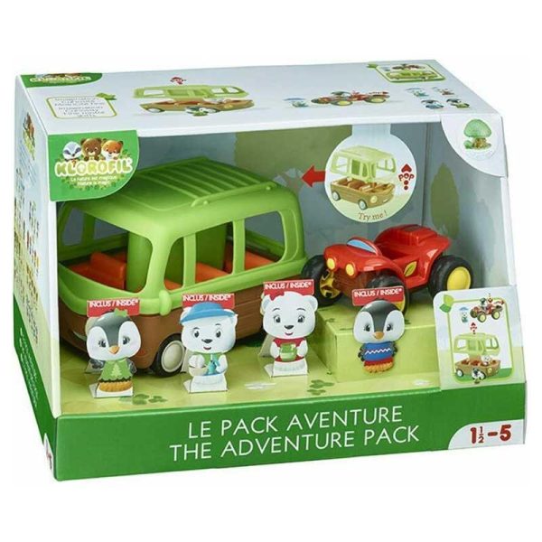 Les Klorofil The Adventure Pack - Σετ Περιπέτειας Λεωφορείο και Αυτοκινητάκι