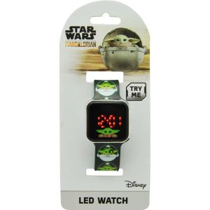 Star Wars The Mandalorian Led Watch Παιδικό Ρολόι Χειρός