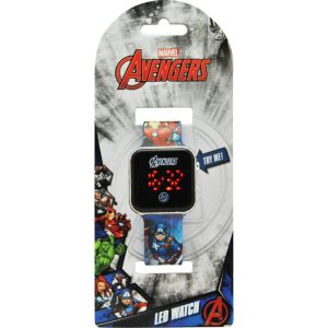 Marvel Avengers Cptain Amerika Led Watch Παιδικό Ρολόι Χειρός