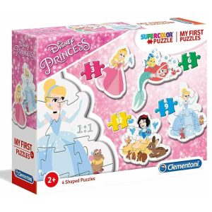 Disney Princess Supercolor 4x Shaped Puzzles για 2+ ετών