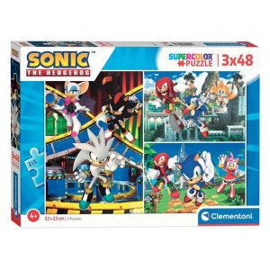 Sonic The Hedgehog Supercolor Puzzle 3x 48 Κομμάτια