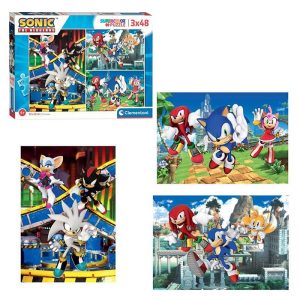 Sonic The Hedgehog Supercolor Puzzle 3x 48 Κομμάτια