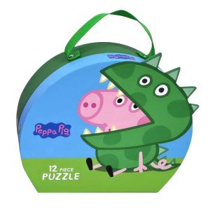Peppa Pig Puzzle Βαλιτσάκι George 12 Κομμάτια