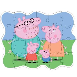Peppa Pig Puzzle Οικογένεια της Peppa 24 Κομμάτια
