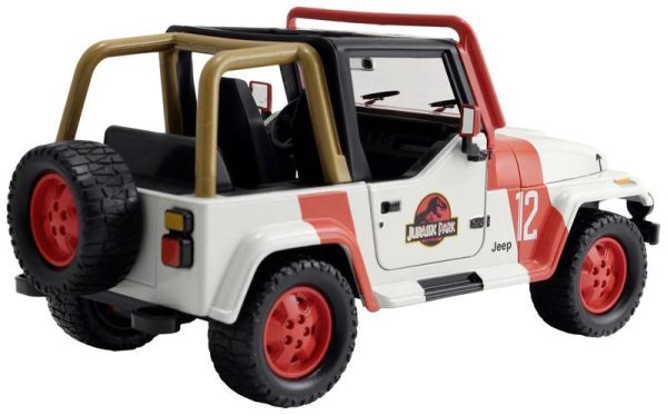 Jurassic Park 1992 Jeep Wrangler 1:24 Die-cast Model Car - Jada Toys