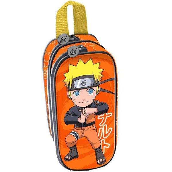 Naruto Double Pencil Case 3D Chikara - Κασετίνα