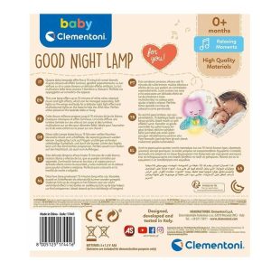 Baby Clementoni Good Night Lamp με Φως για Νεογέννητα