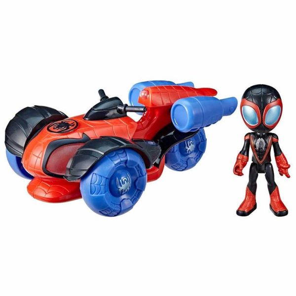 Marvel Spidey Glow Tech Techno-Racer Όχημα & Φιγούρα Miles Morales