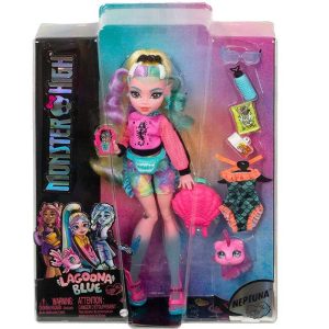 Monster High Lagoona Blue Κούκλα & Neptuna Pet #HHK55