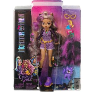 Monster High Clawdeen Wolf Κούκλα & Crescent Pet #HHK52