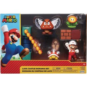 Nintendo Super Mario Lava Castle Diorama Set