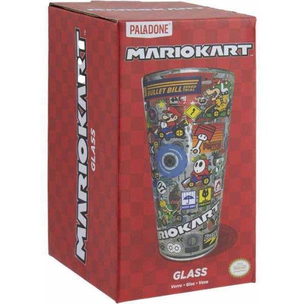 Paladone Super Mario Mariokart Γυάλινο Ποτήρι 400ml