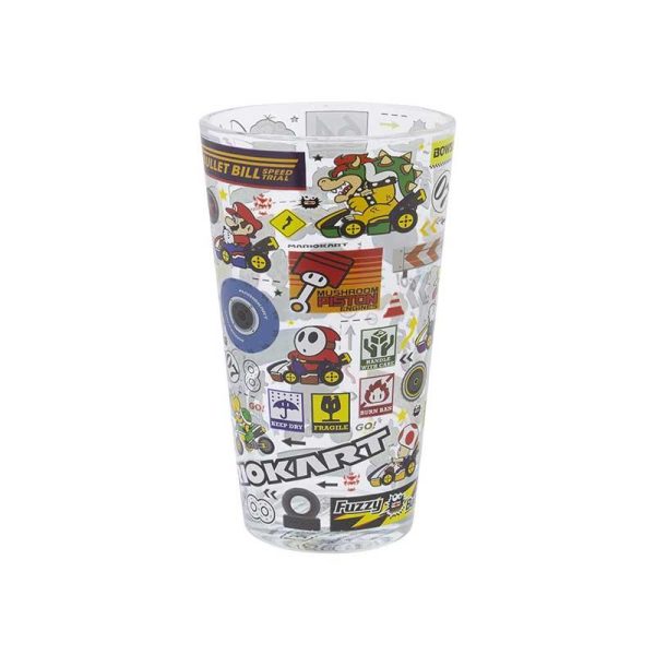 Paladone Super Mario Mariokart Γυάλινο Ποτήρι 400ml