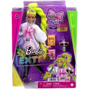 Barbie Extra Neon Green Κούκλα #HDJ44