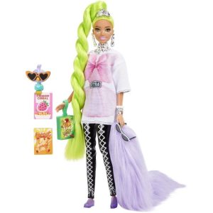 Barbie Extra Neon Green Κούκλα #HDJ44