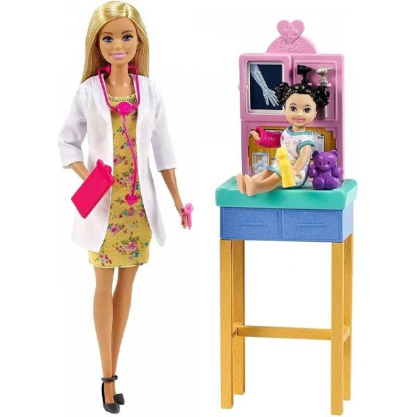 Barbie Κούκλα Παιδίατρος με Παιδάκι #GTN51