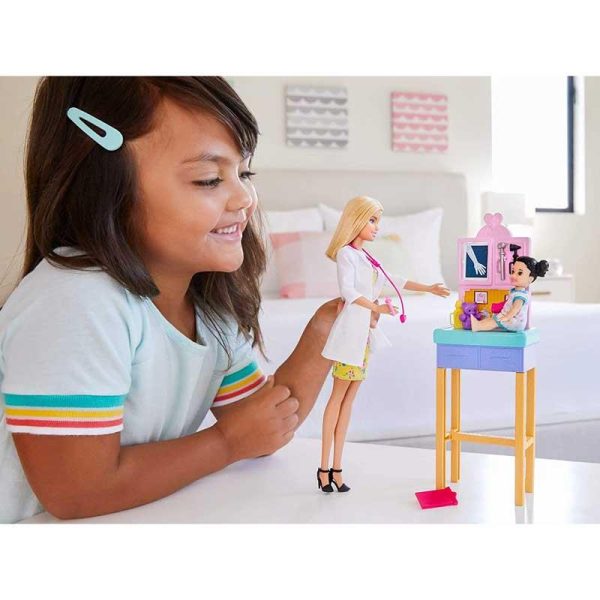 Barbie Κούκλα Παιδίατρος με Παιδάκι #GTN51
