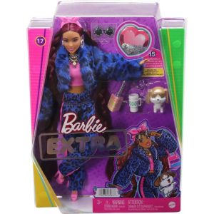 Barbie Extra Blue Leopard Track Suit Κούκλα #HHN09