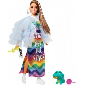 Barbie Extra Rainbow Dress Κούκλα #GYJ78