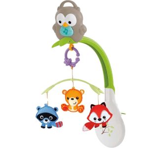 Fisher-Price Περιστρεφόμενο Με Ζωάκια και Μουσική 3 Σε 1