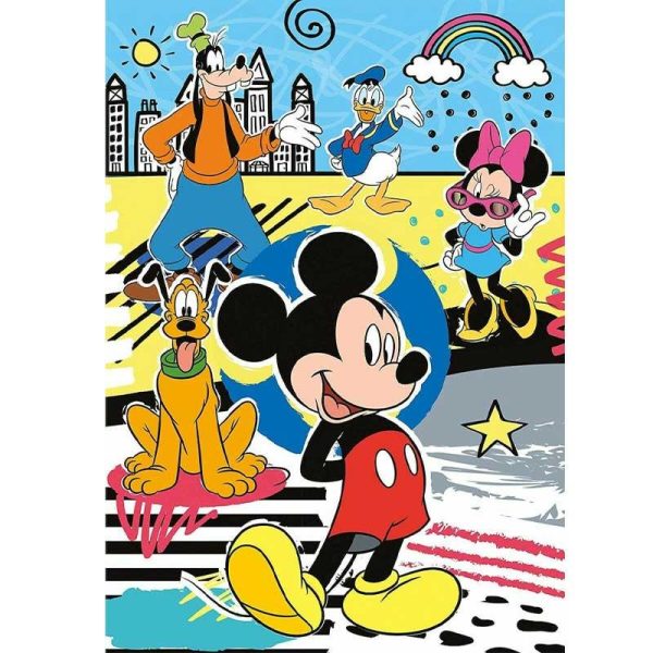 Clementoni Disney Mickey Mouse Puzzle 104 κομμάτια + 3D Mickey Mouse