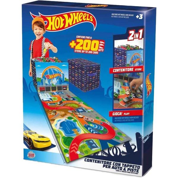 Hot Wheels Cars & Tracks Case with Mat - Αποθηκευτικό Κουτί με Πίστα