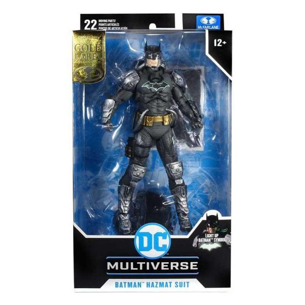 Mcfarlane Toys – DC Comics Multiverse: Gold Label Batman Hazmat Suit (Light Up Function) Symbol Φιγούρα 18cm