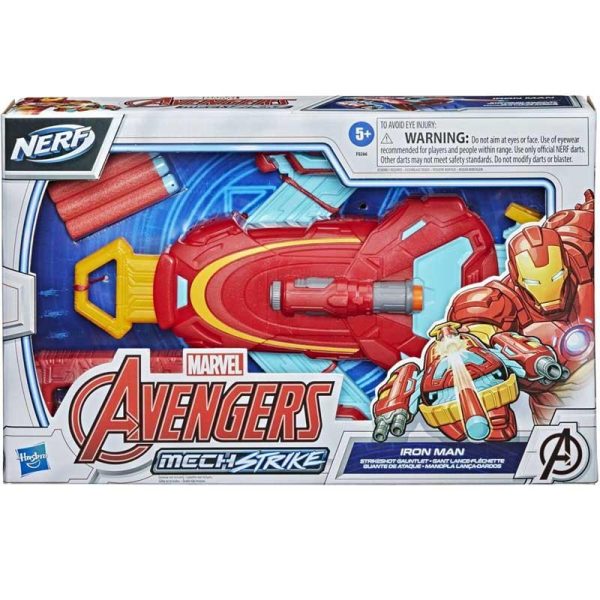 Nerf Marvel Avengers Mech Strike Iron Man Strikeshot Gauntlet - Όπλο Εκτοξευτής του Iron Man