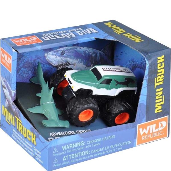 Wild Republic Mini Adventure Truck - Monster Truck Αυτοκίνητο με Καρχαρία Σφυροκέφαλο
