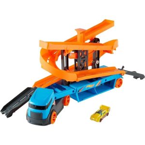 Hot Wheels Lift & Launch Hauler - Πίστα Φορτηγό με ένα Αυτοκινητάκι