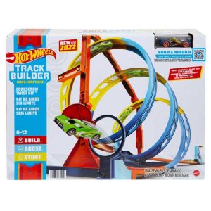 Hot Wheels Track Builder Corkscrew Twist Kit - Πίστα με ένα Αυτοκινητάκι