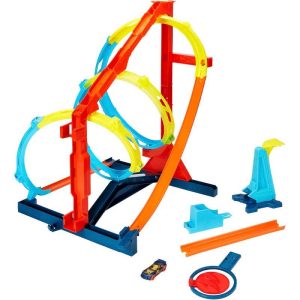 Hot Wheels Track Builder Corkscrew Twist Kit - Πίστα με ένα Αυτοκινητάκι