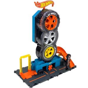 Hot Wheels Super Twist Tire Shop - Πίστα με ένα Αυτοκινητάκι