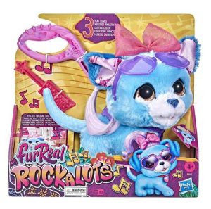 FurReal Rockalots: Interactive Pet Toy – Λούτρινο Σκυλάκι με Κίνηση & Αξεσουάρ