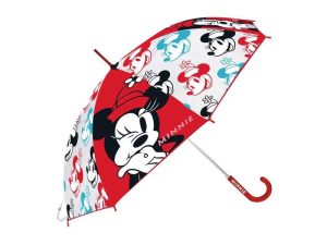 Arditex Ομπρέλα Παιδική Disney Minnie Mouse Κόκκινη 64cm