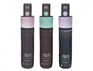 Perletti 21696 - Αντιανεμική Ομπρέλα Βροχής Σπαστή 96cm