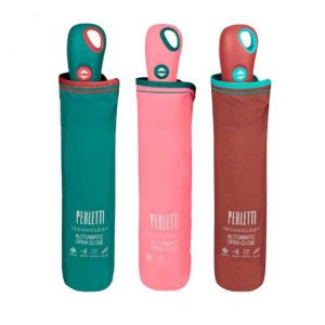 Perletti 21689 - Αντιανεμική Ομπρέλα Βροχής Σπαστή 98cm
